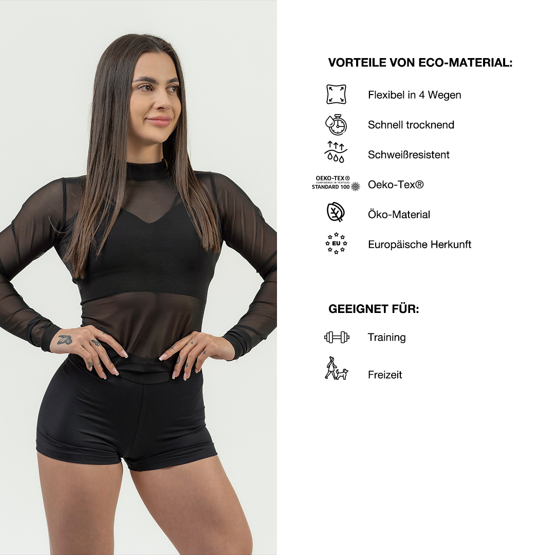 nebbia-damen-top-mit-langarm-intense-sheer-847-gold-black-gold