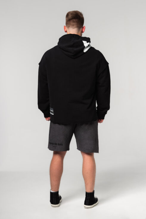 Oversized Pullover Hoodie NO BS 363 - Image 3