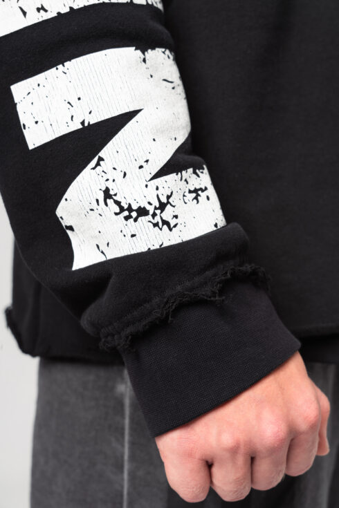 Oversized Pullover Hoodie NO BS 363 - Image 5