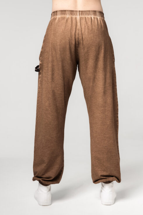 Washed-off Gym Sweatpants Baggy Style GYM BRO 373 - immagine 3