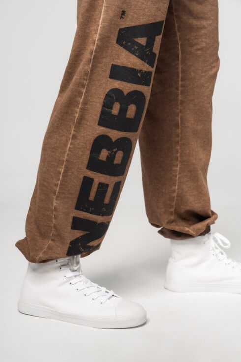 Washed-off Gym Sweatpants Baggy Style GYM BRO 373 - immagine 4