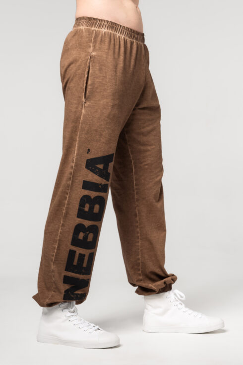 Washed-off Gym Sweatpants Baggy Style GYM BRO 373 - immagine 6