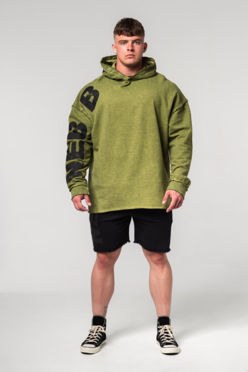 Washed-off Oversized Pullover Hoodie NO BS 371 - immagine 2