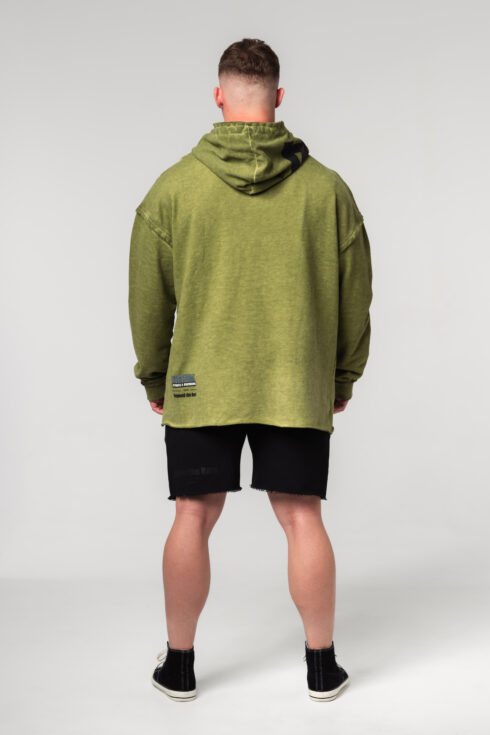 Washed-off Oversized Pullover Hoodie NO BS 371 - immagine 3