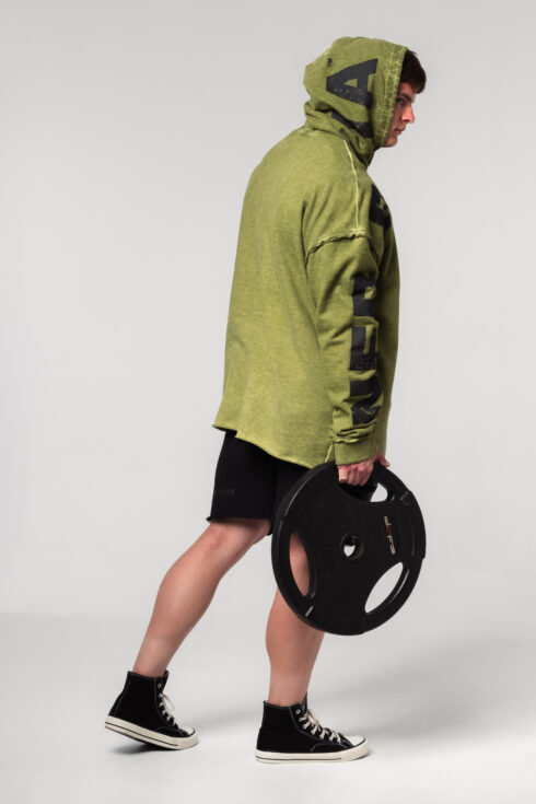 Washed-off Oversized Pullover Hoodie NO BS 371 - immagine 4