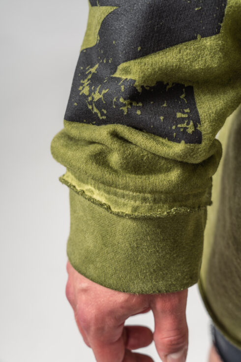 Washed-off Oversized Pullover Hoodie NO BS 371 - immagine 8