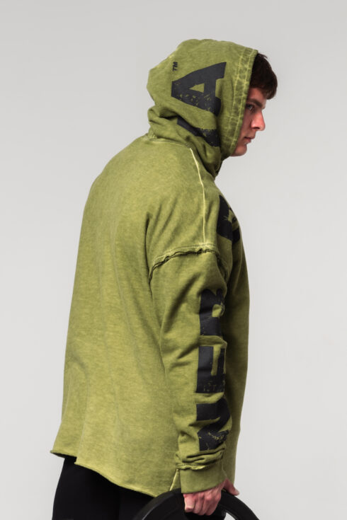 Washed-off Oversized Pullover Hoodie NO BS 371 - immagine 10