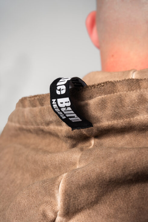 Washed-off Zip Up Hoodie GYM BRO 362 - Image 6