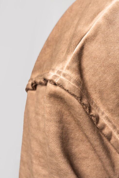 Washed-off Zip Up Hoodie GYM BRO 362 - Image 7