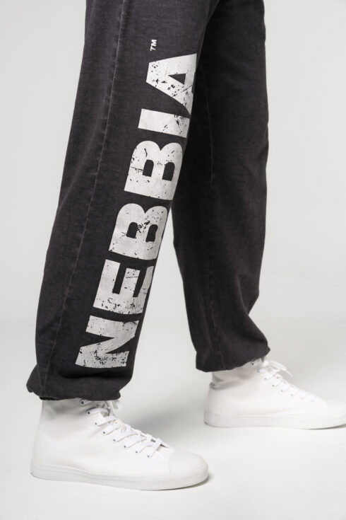 Washed-off Gym Sweatpants Baggy Style GYM BRO 373 - immagine 3