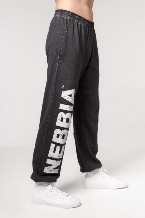 Washed-off Gym Sweatpants Baggy Style GYM BRO 373 - immagine 4