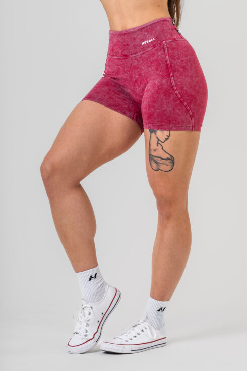 Washed High Waisted Leggings Shorts HERITAGE 780 - Image 4