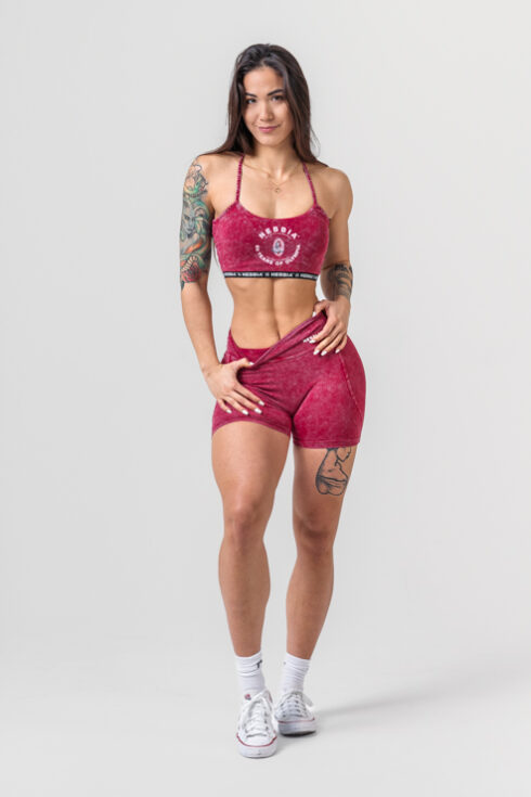 Washed High Waisted Leggings Shorts HERITAGE 780 - Image 2