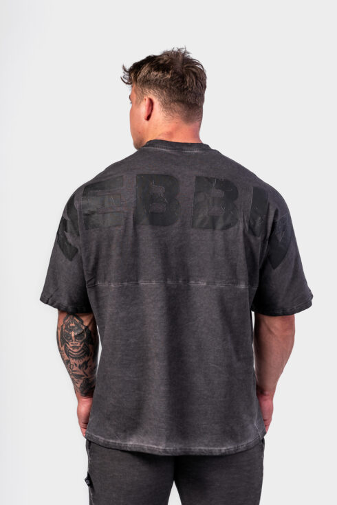 Washed-off Oversized Heavyweight Cotton T-shirt NO SHORTCUTS 369 - Image 2