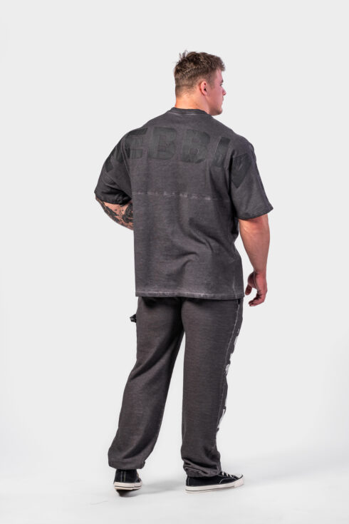 Washed-off Oversized Heavyweight Cotton T-shirt NO SHORTCUTS 369 - Image 3