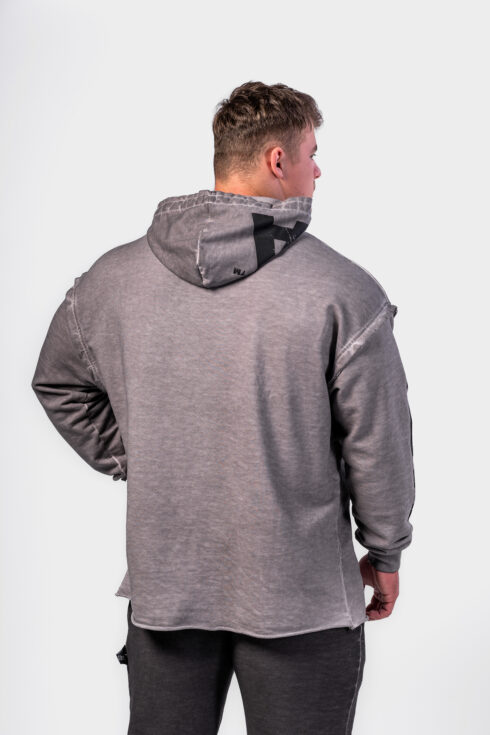 Washed-off Oversized Pullover Hoodie NO BS 371 - Image 2
