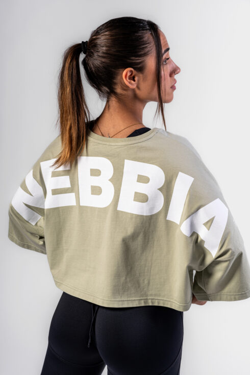 Oversized crop tričko JUST FLOW 431 - Image 3