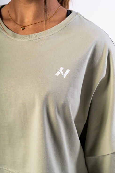 Oversized crop tričko JUST FLOW 431 - Image 4