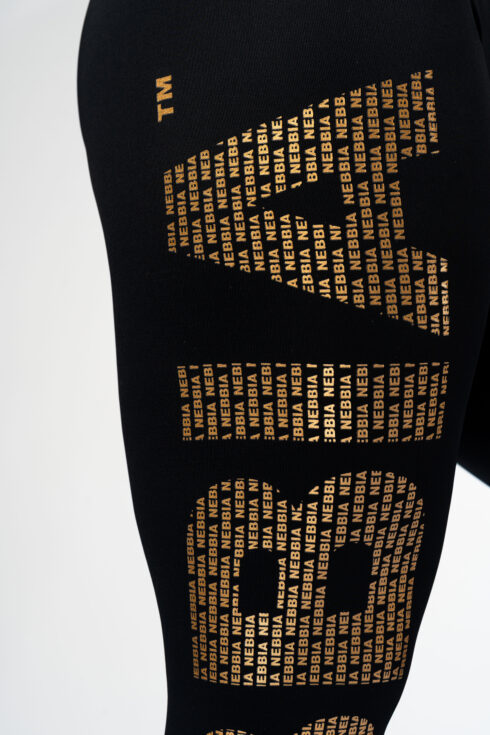 Leggings Goldener NEBBIA Logo Druck 827 – Bild 5