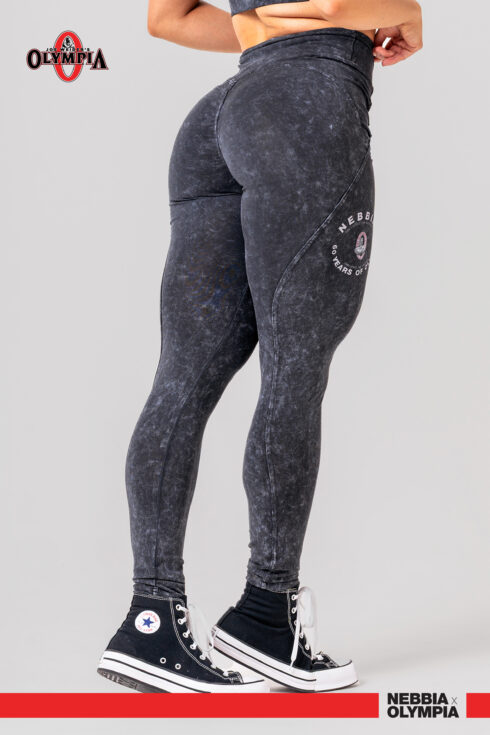 Sprane legginsy fitness z wysokim stanem GYM WARRIOR 776