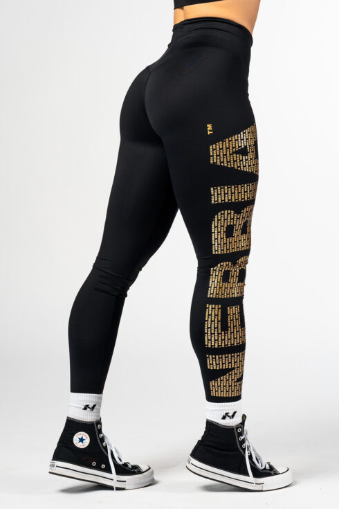 Leggings Goldener NEBBIA Logo Druck 827