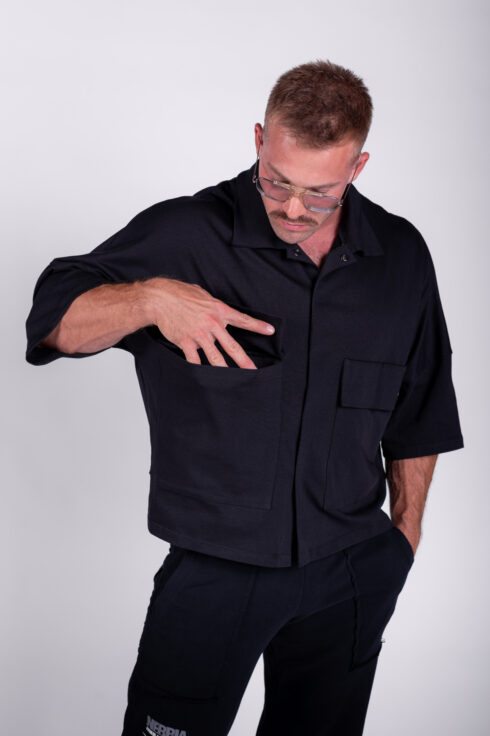 Boxy Fit Shirt With Pockets STREET ICON 599 - Image 4