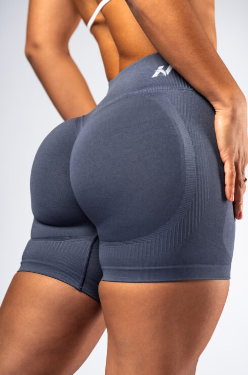 High-waist push-up šortky POWER 893 Grey