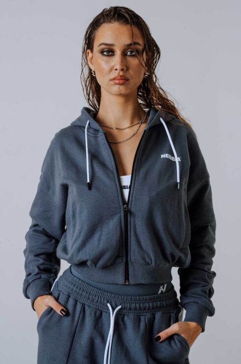 Mikina na zips s kapucňou POWER 895 Grey