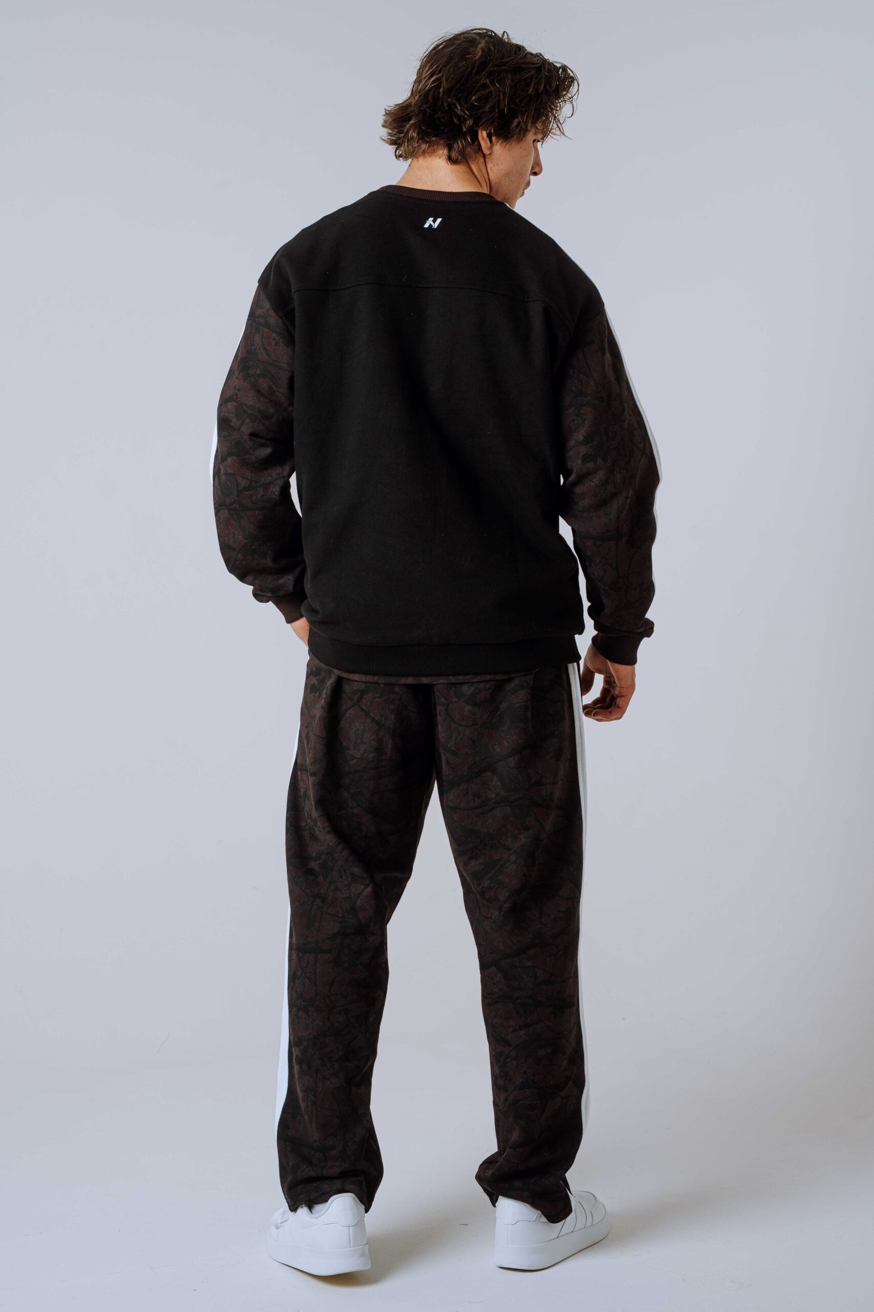 Relaxed fit mikina POWER 903 Dark brown camo - Image 3