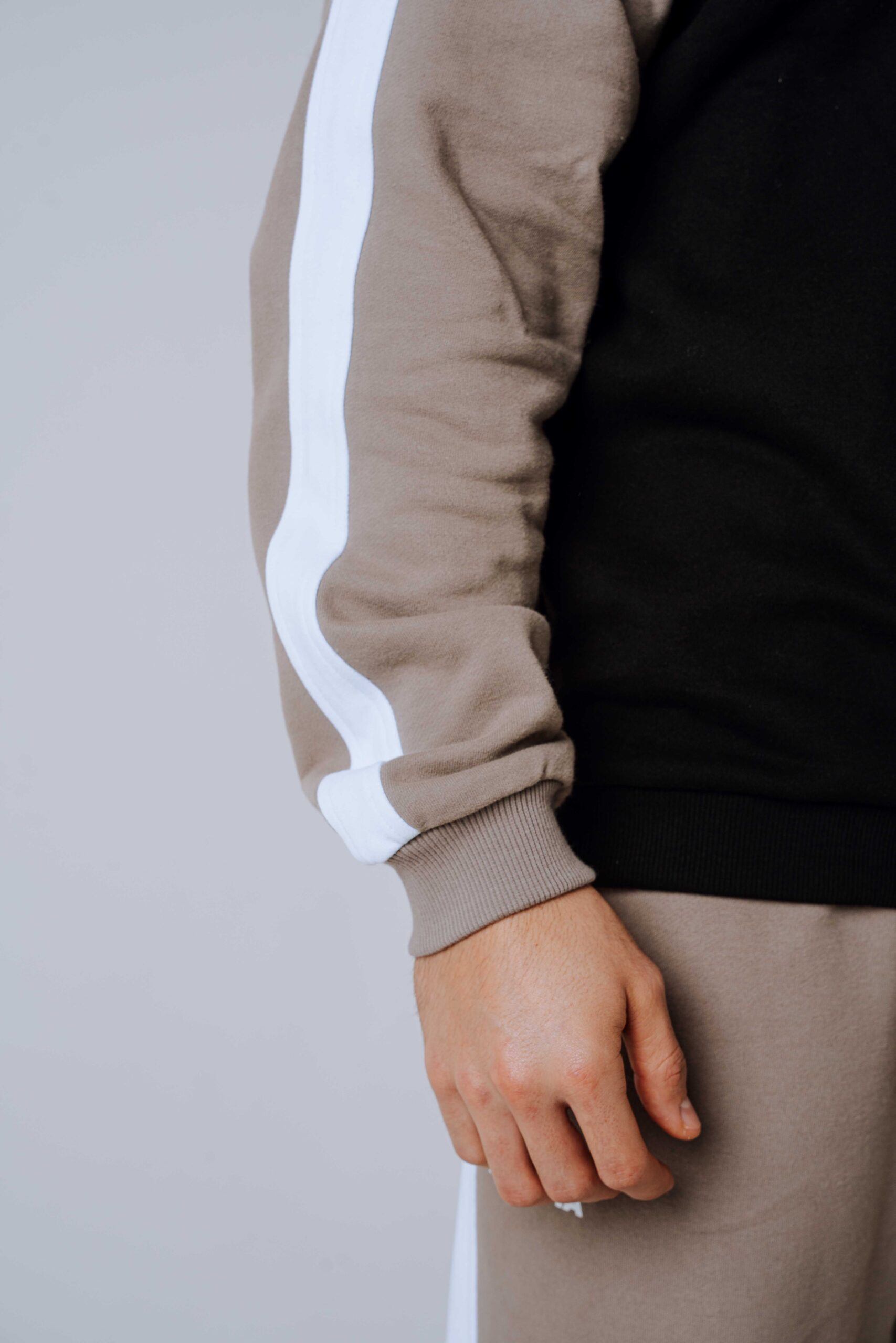 Relaxed fit mikina POWER 903 Light brown ash - Image 6