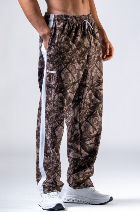 Relaxed fit tepláky POWER 904 Light brown camo