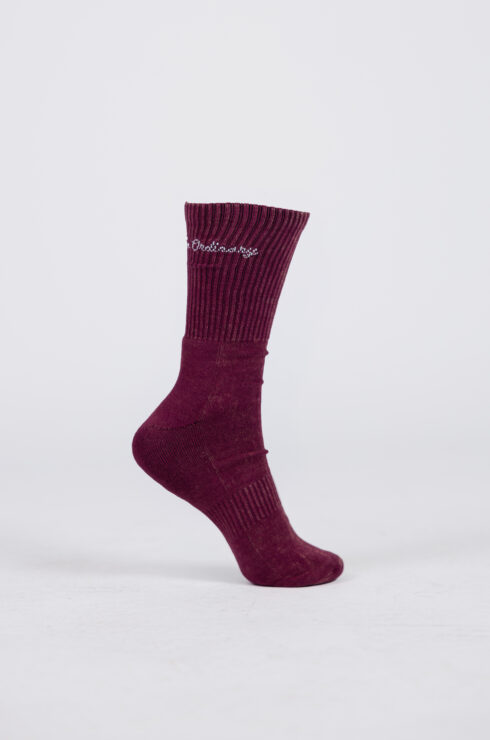 NEBBIA x Olympia Heritage Crew Socks 137 bordo
