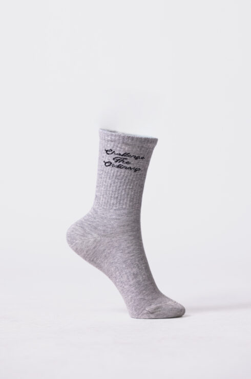 NEBBIA x Olympia Heritage Crew Socks 137 light grey