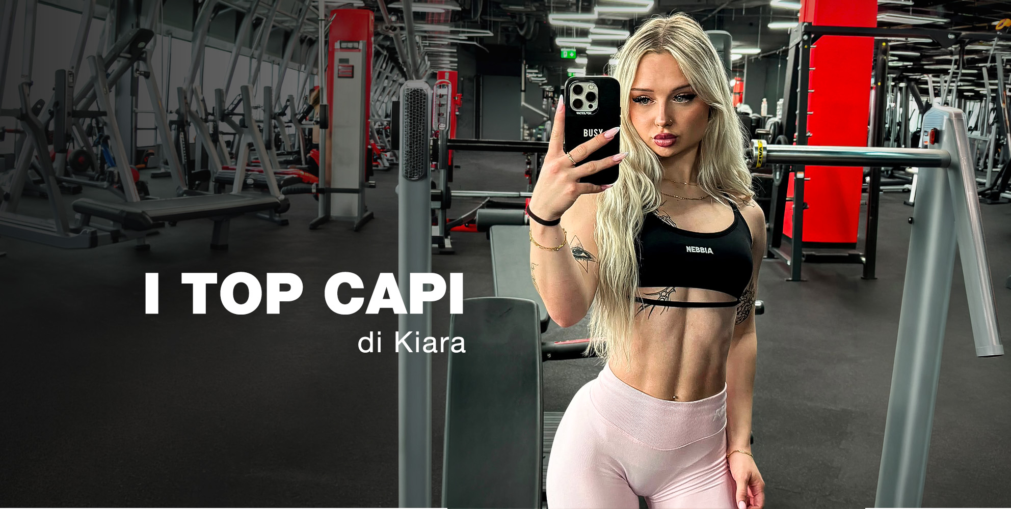 Scopri gli outfit fitness preferiti di Kiara Jalakšová firmati NEBBIA. Esplora l'abbigliamento sportivo elegante e performante pensato per allenamento, comfort e uno stile di vita fitness sicuro di sé.