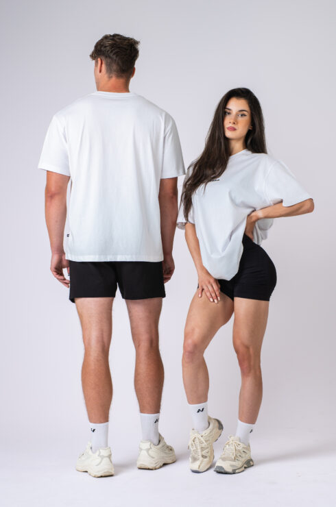 Oversized tričko GYM ESSENTIALS 382 biele
