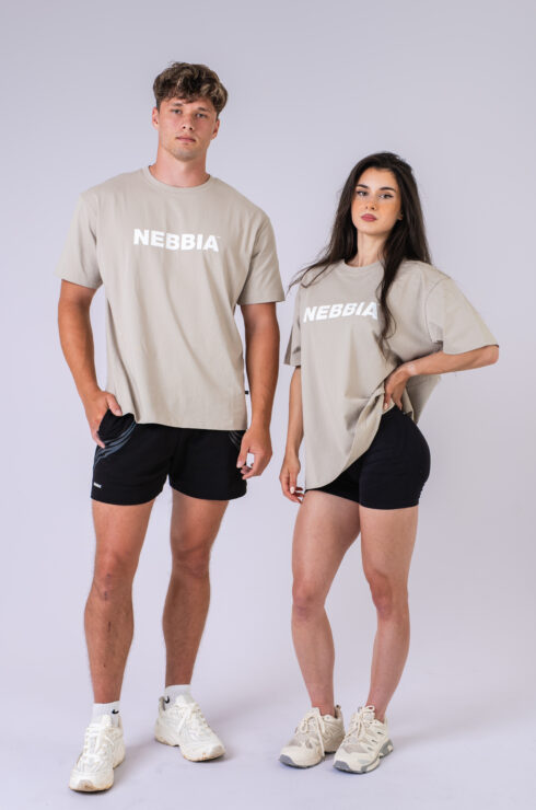 Oversized tričko GYM ESSENTIALS 383 krémové