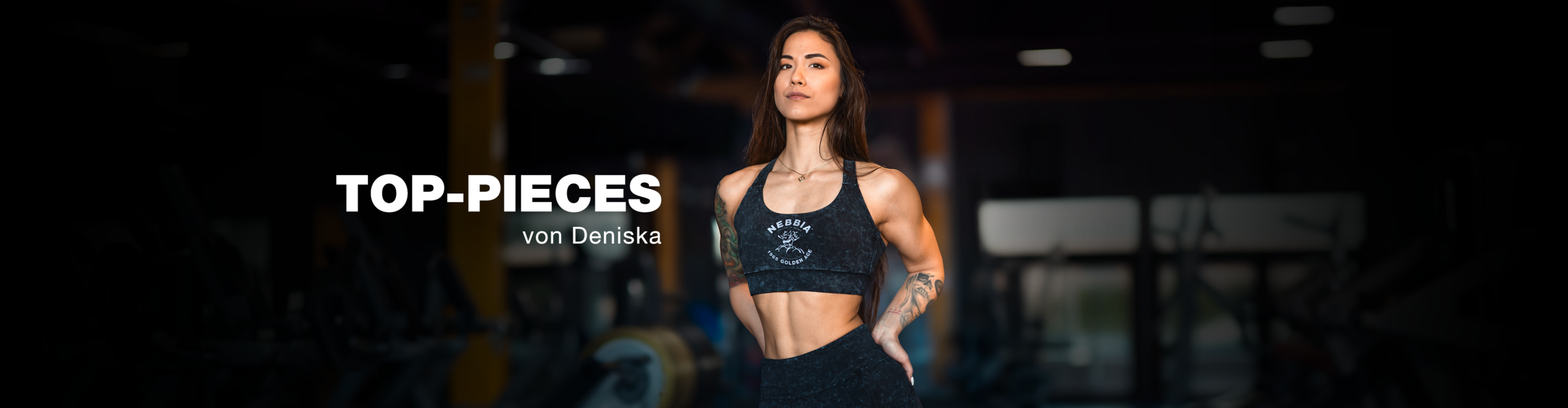 Entdecke die Lieblings-Sportbekleidung von Denisa Tran Vanová von NEBBIA. Kaufe ihre Lieblingsleggings, Sport-BHs, Shorts und Activewear für jedes Workout.