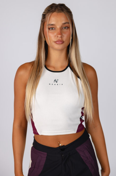 Ribbed Halter Top BLOCK 97 915 cream