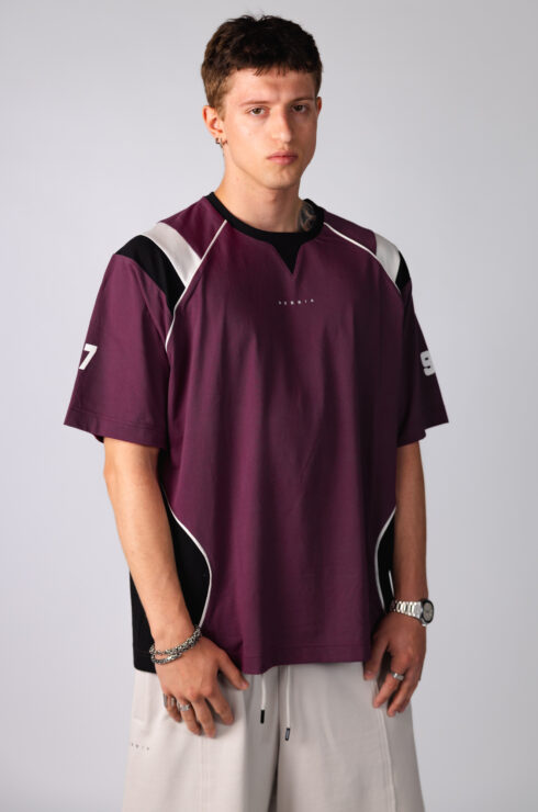 Short Sleeve T-Shirt BLOCK 97 922 bordo
