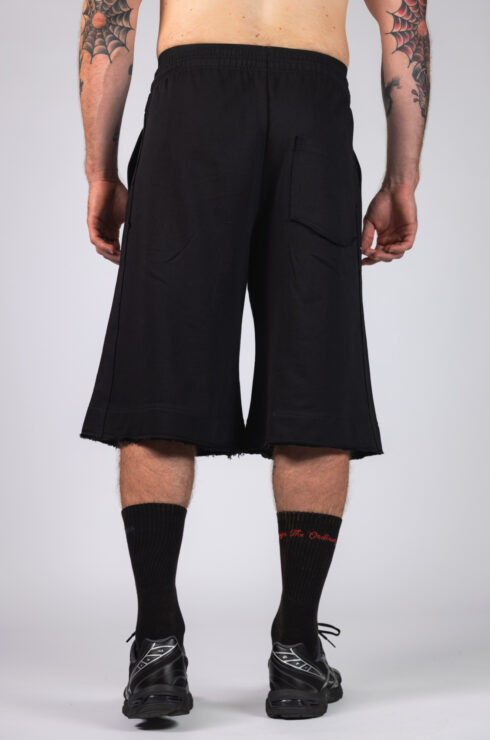 Wide Raw Hem Shorts BLOCK 97 929 black