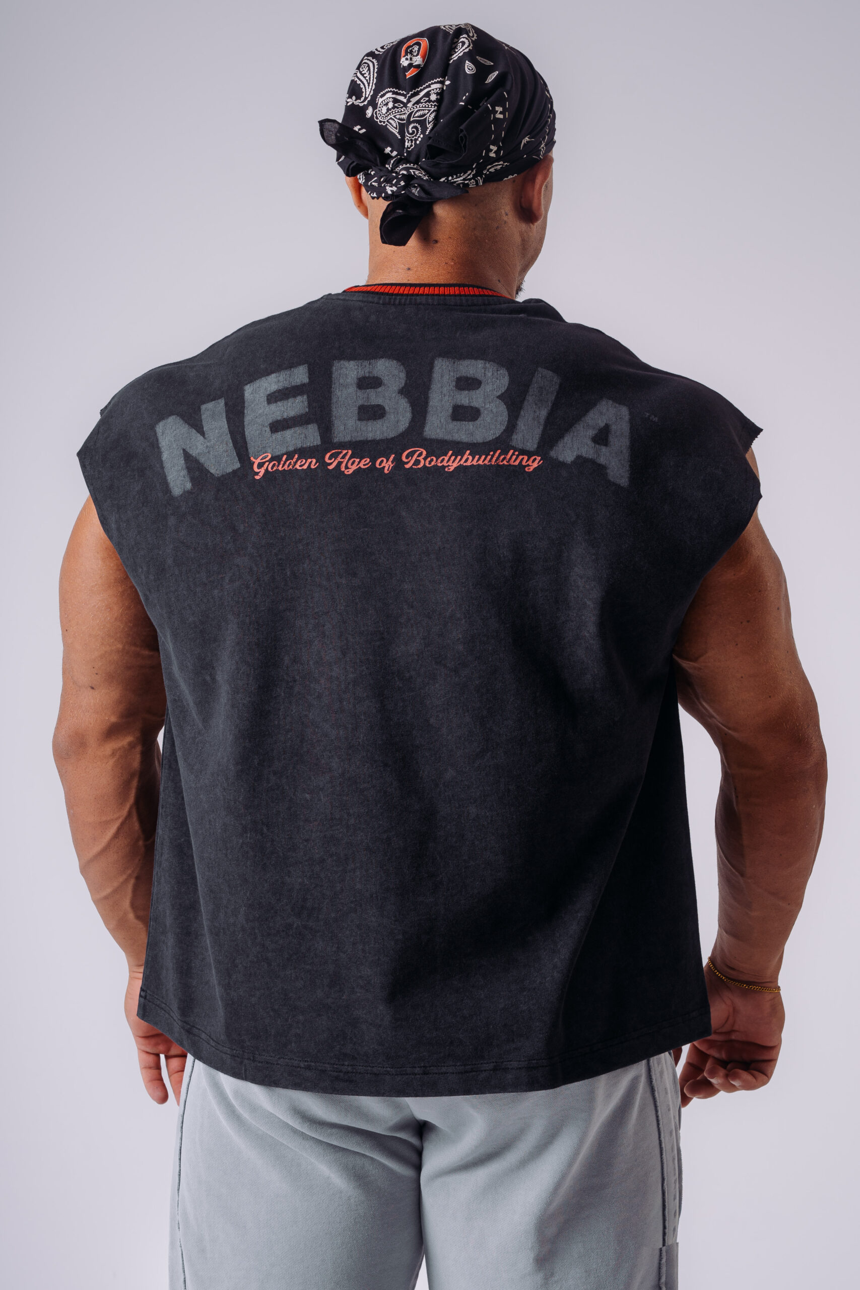 NEBBIA x Olympia Muscle Cover Tanktop 947 Schwarzes – Bild 2