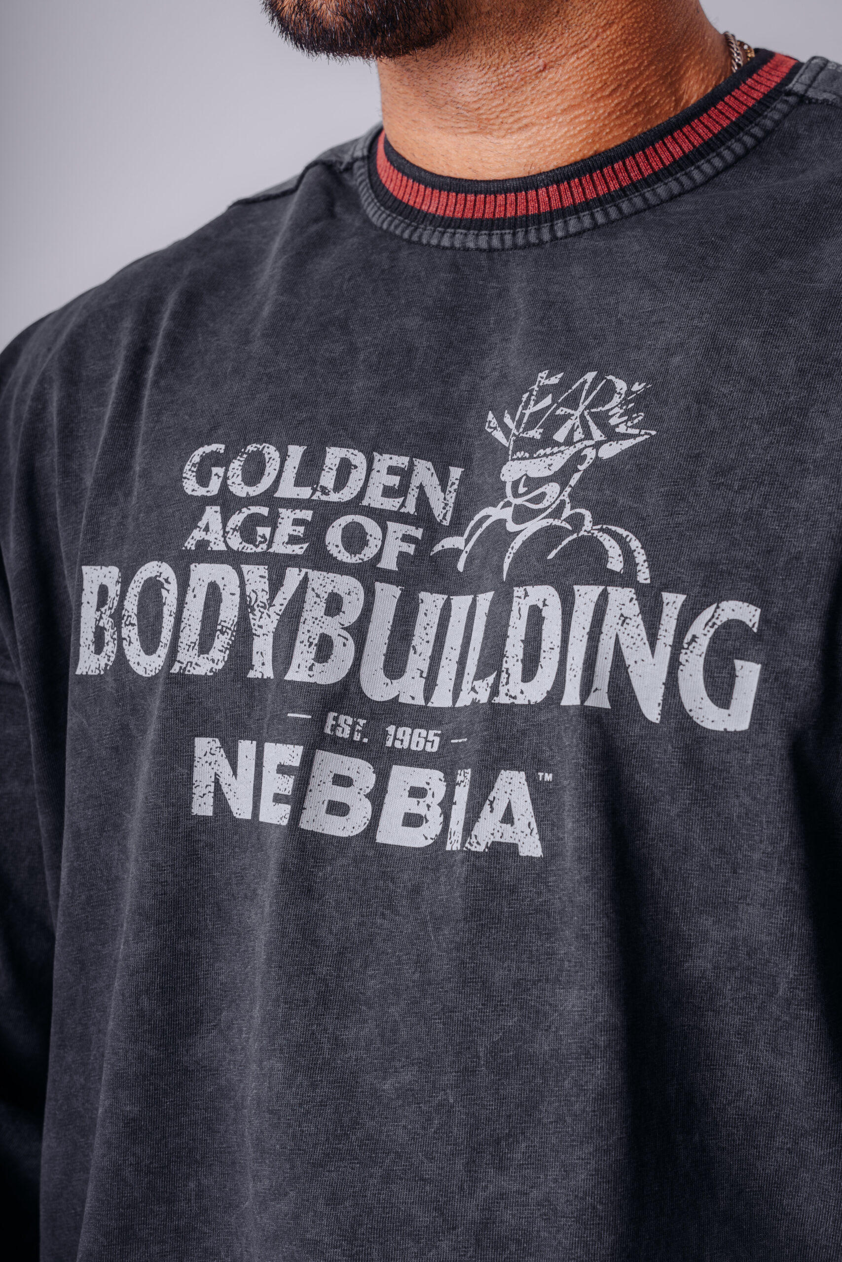 NEBBIA x Olympia Langarmshirt 952 Schwarzes – Bild 6
