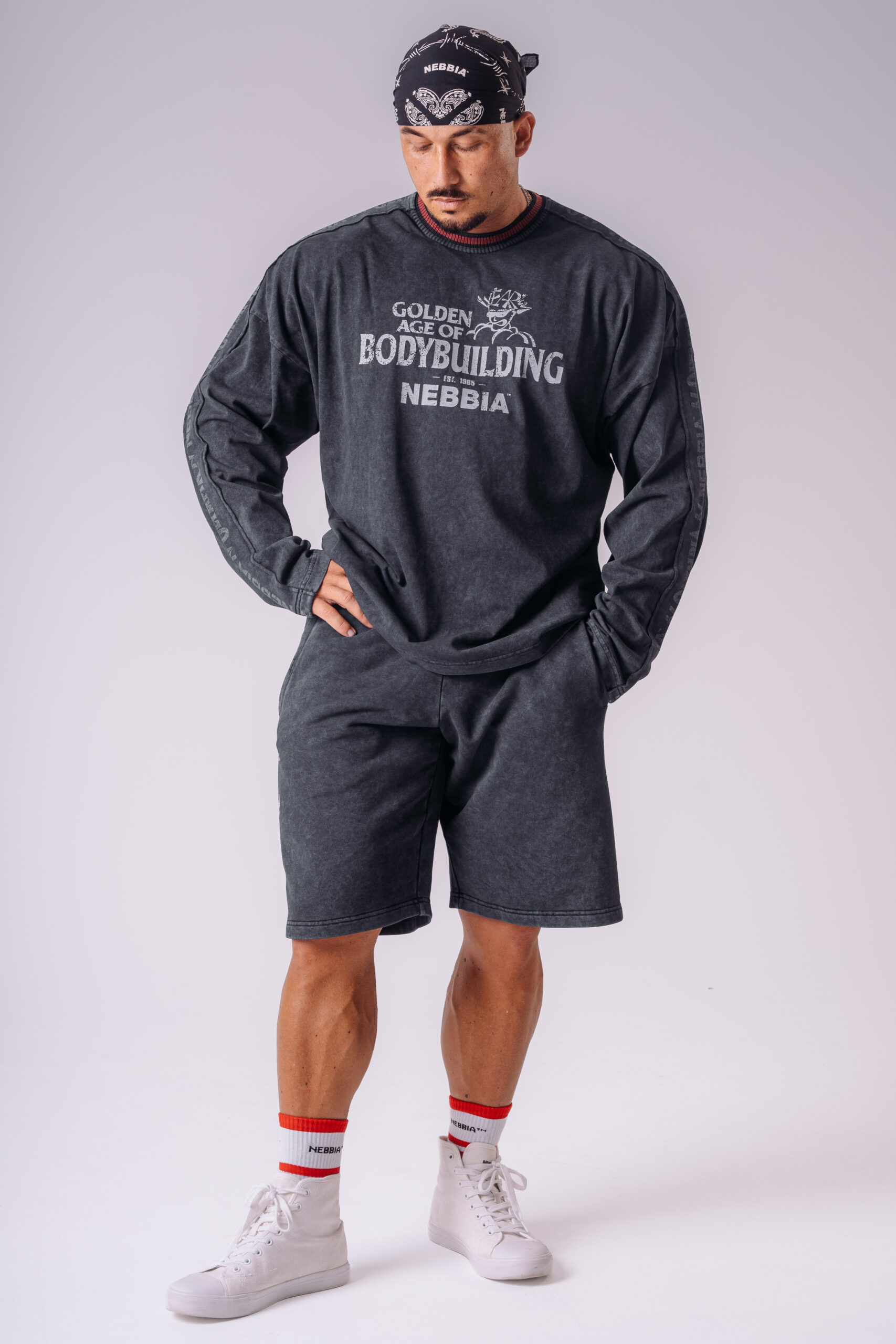NEBBIA x Olympia Langarmshirt 952 Schwarzes – Bild 8