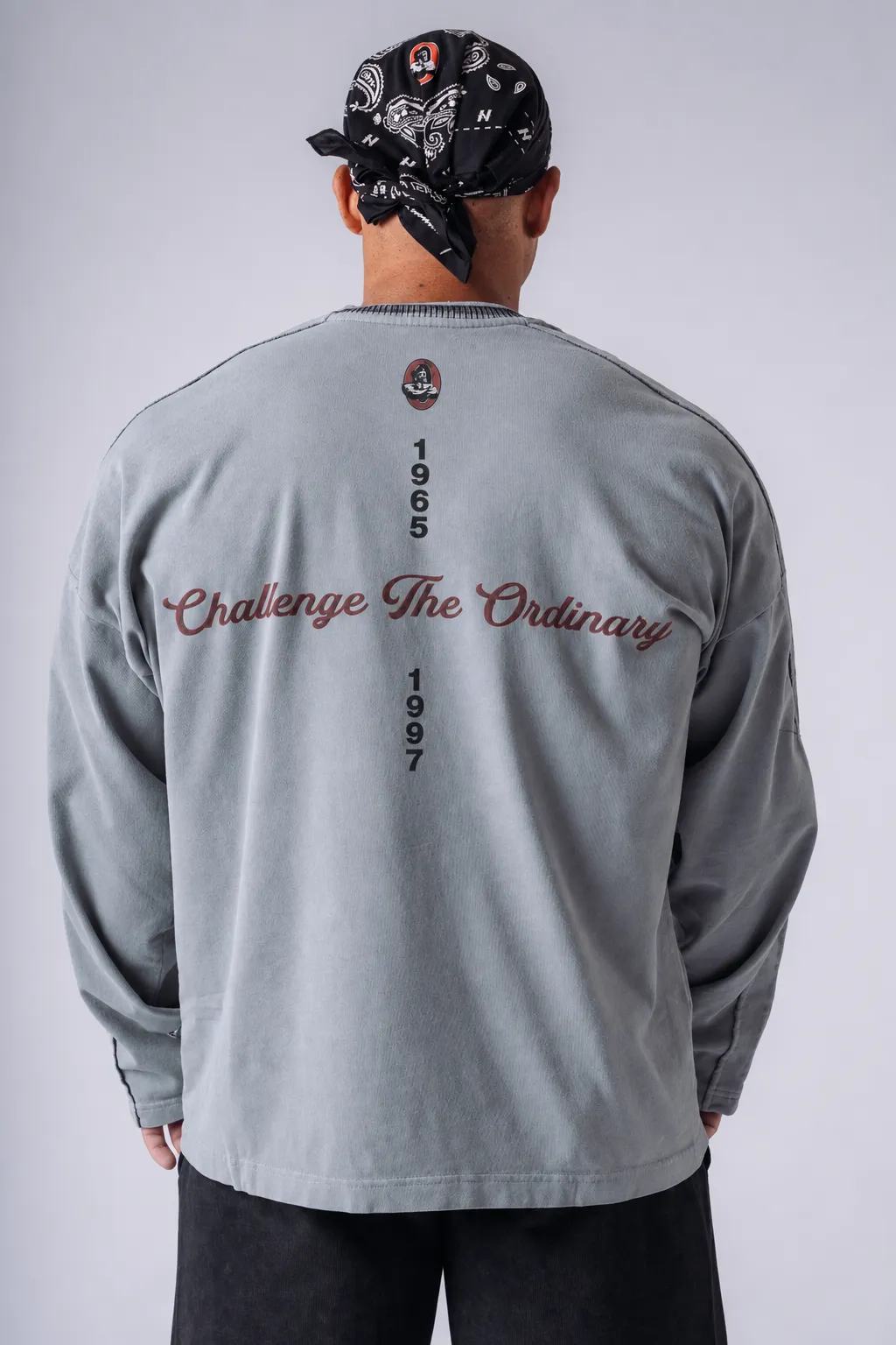 NEBBIA x Olympia Langarmshirt 952 Hellgraues – Bild 2