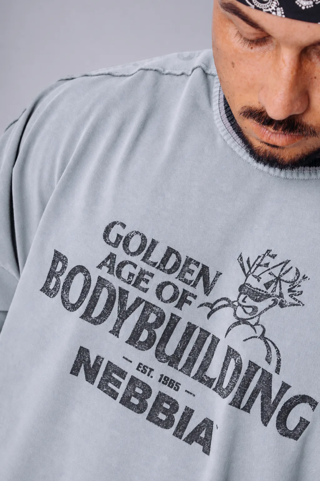 NEBBIA x Olympia Langarmshirt 952 Hellgraues – Bild 4