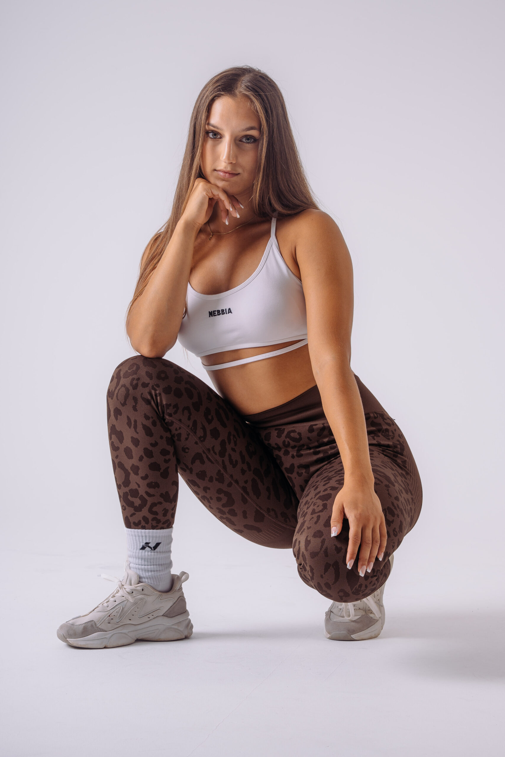 Push-Up Compression Leopard Leggings PRIMAL 849 Dark Brown - Image 7