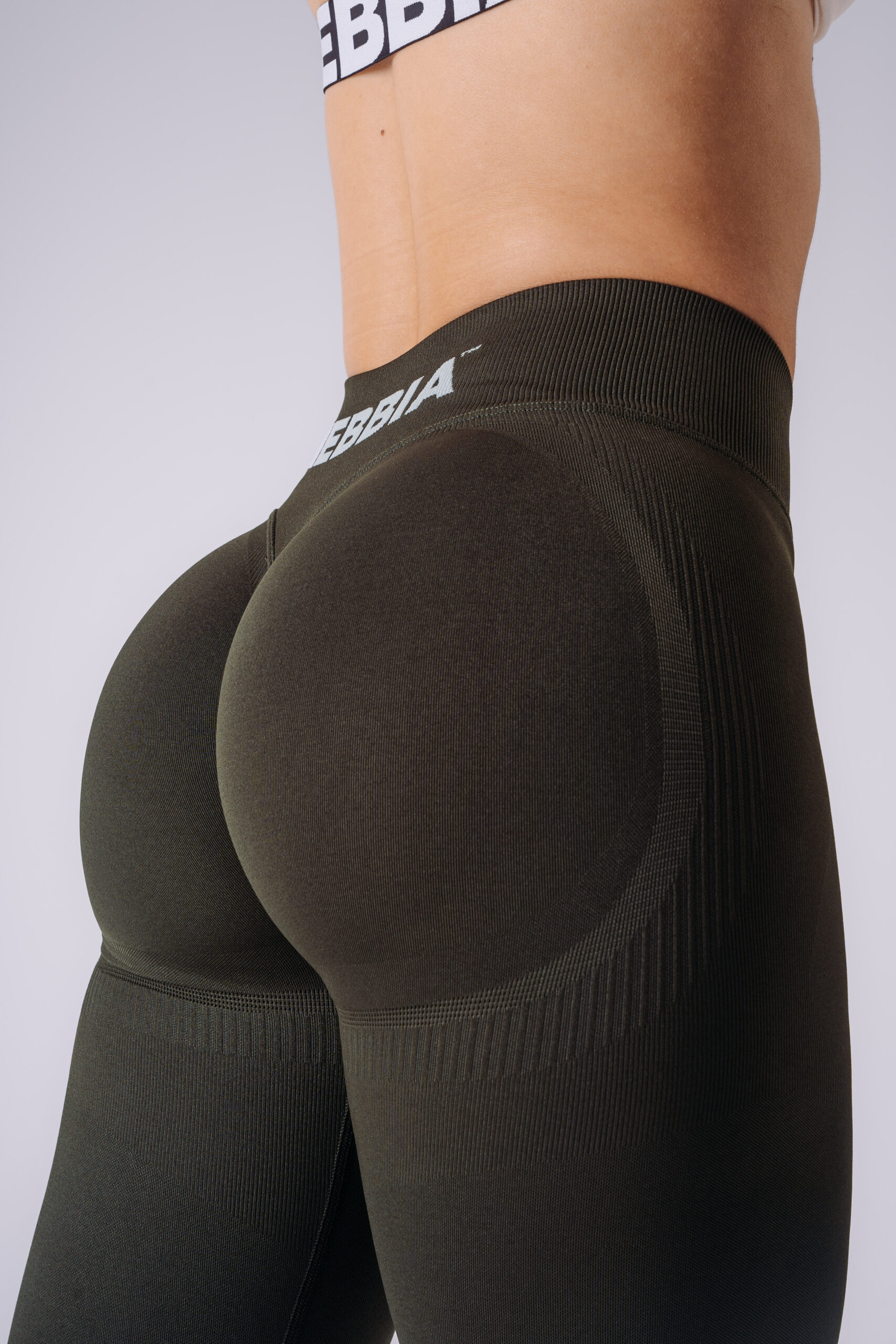 Push-up Leggings mit hohem Bund POWER 888 Dunkelgrüne – Bild 4