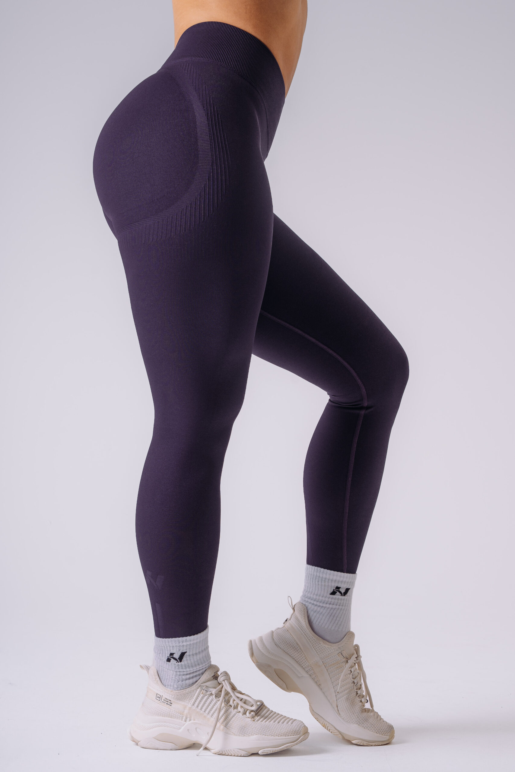 High-waisted push-up leggings POWER 888 Dark Purple - Image 2