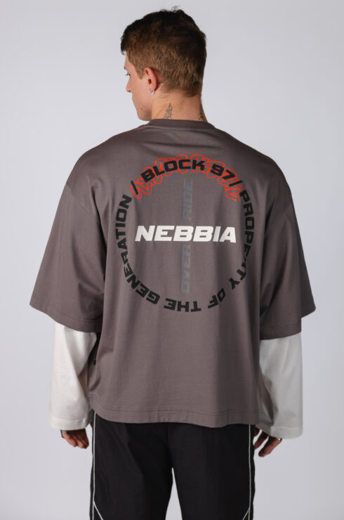 Double Sleeve T-Shirt BLOCK 97 928 gray