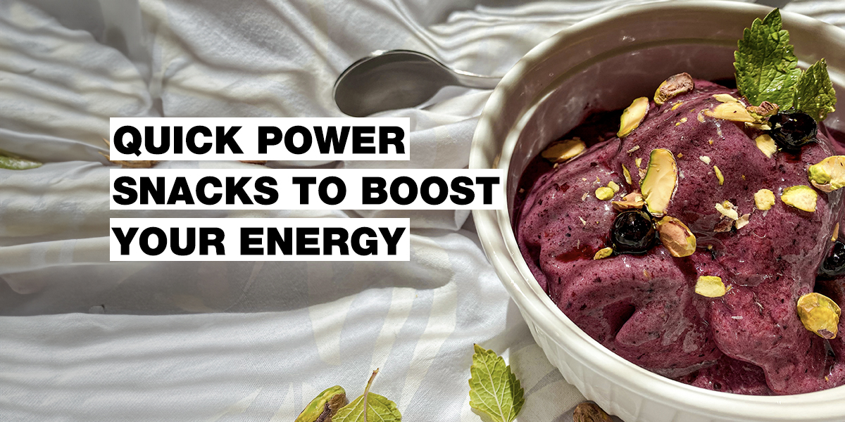 Schnelle Power-Snacks für mehr Energie